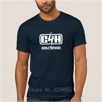 Brand La Maxpa Humor Gunz For Hire Dj Hus T-Shirt 2018 T-Shirt Herre Streetwear Besætning Hals Mænds Tshirt Billige Salg
