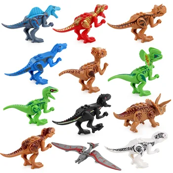 12pcs Jurassic Dinosaur byggesten Dinosaurerne Verden Park Blokke, Mursten Sæt Kids Tidlig Pædagogisk Legetøj For Børn Gaver