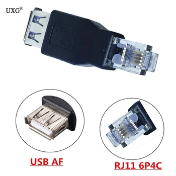 5pcs USB-KVINDELIGE RJ11, RJ12 4PIN NETVÆRKSKORT CONVERTER telefonstik AF 6P4C