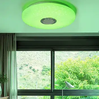 Moderne LED-loftsbelysning Fjernbetjening Hjem Belysning 72W APP bluetooth Musik, Lys Soveværelse Smart Fuld Farve RGB-Loft Lampe