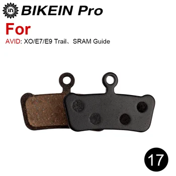 BIKEIN 4 Par Mountain Bike Harpiks Semi-Metalliske MTB Hydraulisk Disc Bremseklodser For AVID BB5 BB7 Saftige Elixir Nutt Trail-Kode R