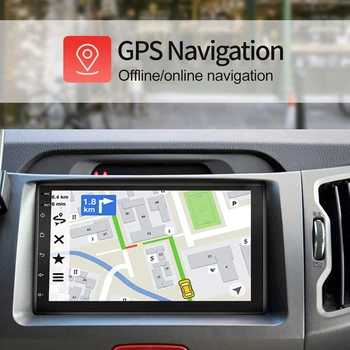 2 Din Android9.0 bilstereo med GPS-Navigation med 7