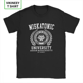Cthulu Og Lovecraft Miskatonic University T-Shirt til Mænd Call Of Cthulhu Necronomicon Sjove Tees O-hals Bomuld, Toppe, T-Shirt
