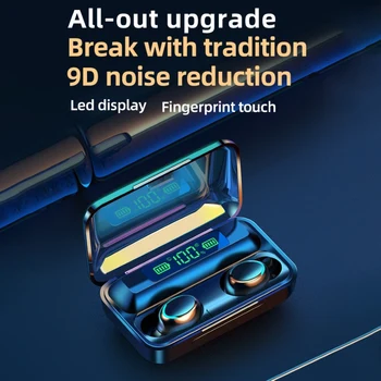 F9-5C-Touch 5.0 Wireless Bluetooth Headset-To-Øre Motion Mini Ultra-Små Stealth Øretelefoner Universal Vandtæt Micro Par