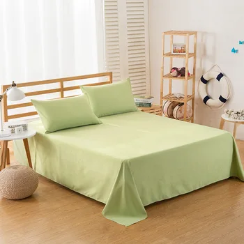 Ropa de cama Solid farve polyester bomuld lagen hotel hjem 1.2 / 1.5 / 1.8 / 2 m bed fabrik, engros kan tilpasses