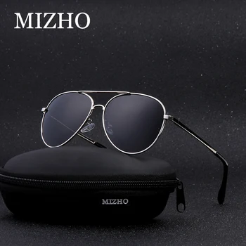 MIZHO Hot Elastisk Støtte Ben Klassiske Pilot Metal Solbriller Til Mænd Polariseret UV400 Protector Driver Briller Kvinder UV400