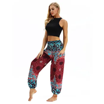 Mænd Kvinder Casual Løs Hippie Yoga Bukser I Høj Kvalitet Bukser Udskrivning Baggy Boho Aladdin Harem Bukser Deportivas Mujer