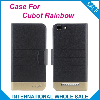 5 Farver Hot! Rainbow Cubot Sag Høj kvalitet Top kvalitet ny flip style læder taske Til Cubot Regnbue Cover Telefon Taske