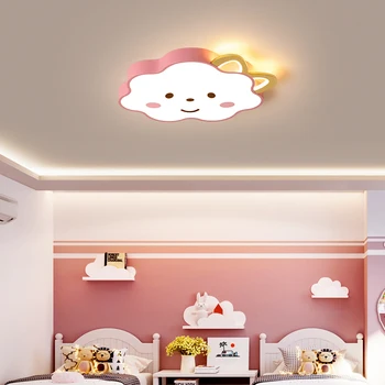 Moderne Led-loftsbelysning til Soveværelse, stue Hjem Deco-Tegnefilm pink fancy Loft lampe for kids soveværelse Baby drenge piger
