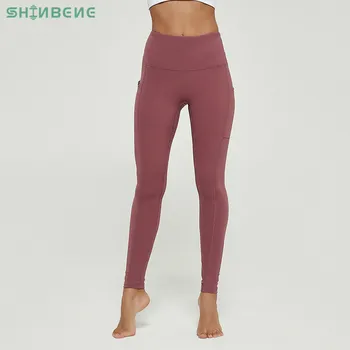 SHINBENE INGEN CAMEL TOE+LOMME Fitness-Træning Leggings Kvinder Tykkere Stof af Høj Talje Sport Fitness Tights Yoga Pants med en Lomme