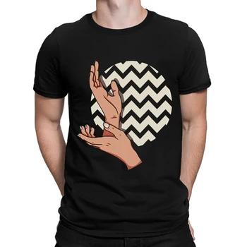 Twin Peaks I Mellemtiden Hænder Nyeste Japan Tegnefilm Mænd T-Shirt T-Shirts Print Blød Bomuld Cool T-Shirt Sjove Tøj Nyhed Toppe