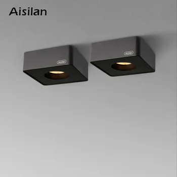 Aisilan LED ultra-tynd overflade monteret downlight uden vigtigste lys loft spot light-Pladsen Recessed Lampe stue, soveværelse