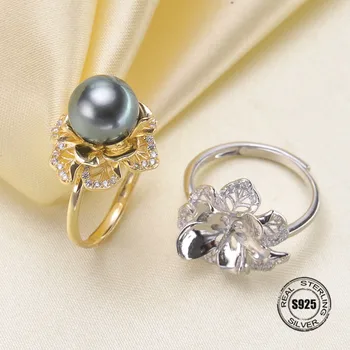 Høj Kvalitet 925 Sterling Sølv Ringe For Kvinder Mode Elegant Zirconia Bryllup Engagement DIY Smykker smykkefremstilling