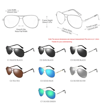 FUQIAN Klassiske Pilot Polariserede Solbriller Mænd, Kvinder Mode Metal solbriller Spejl Blå Nuancer Kørsel Briller UV400