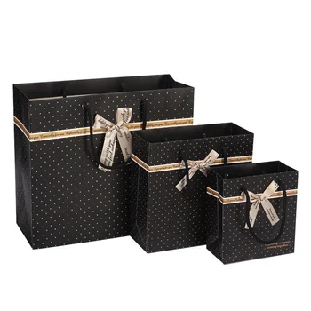 6stk Kreative Sort Prik gavepose Box til Fest Baby Brusebad Papir Chokolade Æsker Pakke Bryllup Favoriserer Slik Kasser