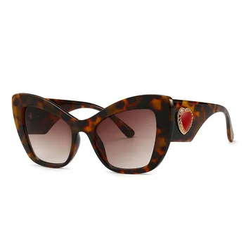 LONSY 2019 Luksus Brand Design Overdimensionerede Gradien Cat Eye Solbriller Kvinder CC4349