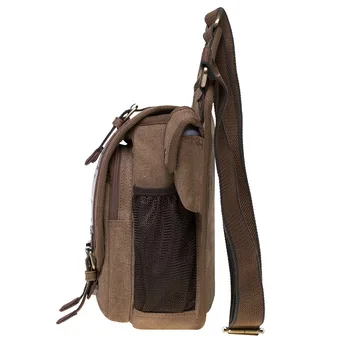 Mens Vintage Lærred Skulder Militære Messenger Taske Slynge skoletasker Hærens Taktiske Udendørs Rejse Vandring Skoletaske Rejse taske