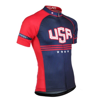 2018 Sommeren USA Trøje Mænd Mountainbike-Shirt Maillot Ropa Ciclismo Racing Cykel Tøj Quick-Dry Cykling Tøj