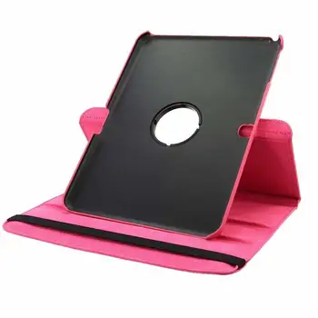 Taske til Samsung Galaxy Tab 4 T530 T531 T535 10.1, 360 Graders Roterende Flip Beskyttende Solid PU Læder Tablet Cover til SM-T530