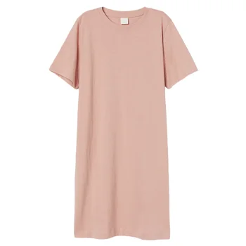 Lang T-Shirt Kjole Kvinder Harajuku Æstetiske Hvid Sort Pink Løs Baggy Grundlæggende Bomuld Store Tunika Styles Toppe Plus Size Oversized