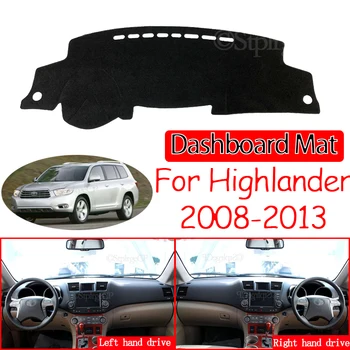 For Toyota Highlander XU40 Kluger 2008~2013 Anti-Slip Mat Dashboard Dækker Pad Parasol Dashmat Tæppe Tilbehør 2009 2011 2012