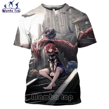 Mamba top 3D-Animationsfilm Touhou Project T-Shirt Hentai Vampyr Pige Flandre Scarlet Japan Mænd er T-shirts Senpai Sjove Kvinder Mænd Tshirt