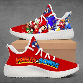 Ny Brugerdefineret Super Mario, SONIC Sneakers, løbesko
