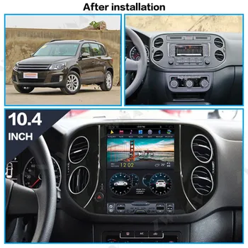 4+128GB Tesla Skærmen For VW Tiguan 2010 2011 2012 2013 2016 Android 9 Car Multimedia-Afspiller, GPS, Radio Stereo Head Unit