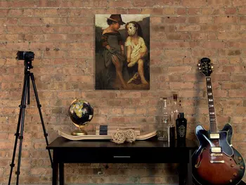 Freddy Krueger vs Jason Voorhees Plakat klassiske Maleri Væg Kunst, Lærred Dekoration plakat print til stuen Hjem soveværelse d