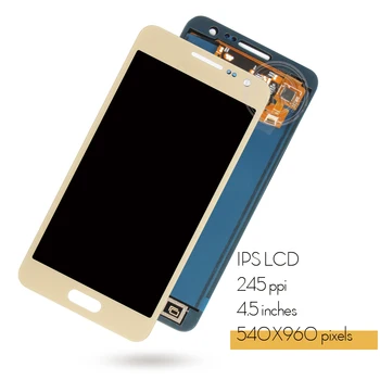 For Samsung Galaxy A3 A300 A3000 A300F A300M LCD Display + Touch Screen Digitizer Assembly Reparation Udskiftning