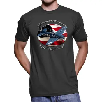 2018 Mode Hot salg F8F Bearcat Amerikanske Luftstyrker Mænds Mørke T-Shirt t-shirt