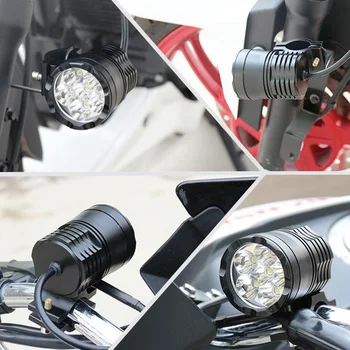 1 Par 12V 60W Motorcykel LED Ekstra Lys Kørsel Spot pandelampe Tåge Lys 6000K Motorcykel Forlygte