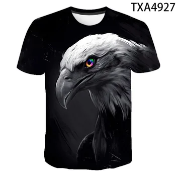 Eagle T-shirt Mænd, Kvinder, Børn Sommeren Afslappet kortærmet Skjorte Hawk 3D Printet T-shirt Cool Toppe Tee Dreng Pige