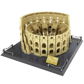 Skaberen byggesten Italien Arkitektur Skæve Tårn i Pisa Colosseum Fontana di Trevi Pædagogisk Legetøj Mursten