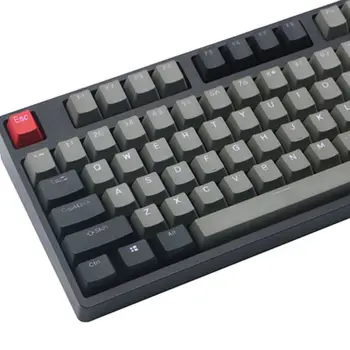 Sort Grå blandet Dolch Tyk PBT-RGB-Shot-Baggrundsbelyst 108 Keycap OEM-Profil For Cherry MX Switches tastatur Keycap