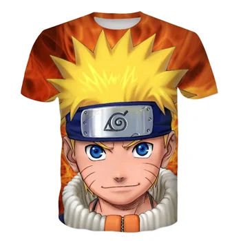 2020 Ny Animationsfilm T-shirt Mand Mode naruto shirten Behagelig 3D Printet Naruto Uzumaki Naruto, Sasuke Tegnefilm camisetas hombre