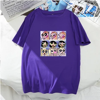 2020 Kawaii super stærke piger Harajuku Tee Women ' s Fashion Tøj shirt Tegnefilm print t-shirts, piger sommer mode top