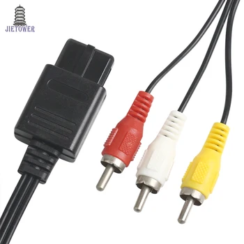 God QTY RCA 3rca til n64 64 AV-Audio-Video-Adapter spil Kabel Ledning til nationale eksperter, Super NES, Nintendo N64 for SFC 2 Audio 100pcs/masse