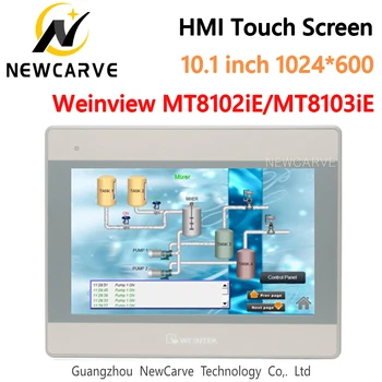 WEINVIEW MT8102iE MT8103iE HMI-Touch-Skærm På 10,1 Tommer, 1024*600 Human Machine Interface Erstatte WEINTEK MT8101iE MT8100iE NEWCARVE