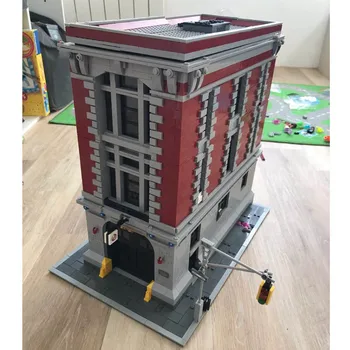 16001 byen Ghostbusters Firehouse Hovedkvarter Hjemsøgt Hus Arkitektur byggeblokke mursten Set Toy Julegave