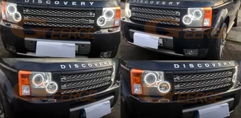 Ultra lyse SMD LED Angel Eyes halo rings kit Dagen Lys For Land Rover Discovery 3 LR3 2004 2005 2006 2007 2008 2009 Xenon HD