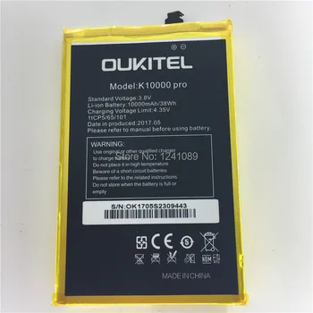 Original batteri til OUKITEL k10000 pro batteri 10000mAh 5.5 tommer MTK6750T +adskille værktøj til OUKITEL k10000 pro batteri