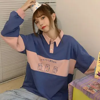 Bløde Søde Piger Bærer Kvinder Hættetrøjer Japansk Kawaii Vintage Kvinder Sweatshirt Kpop Langærmet Tøj