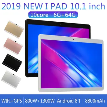V10-Classic-Tablet-10.1 Tommer tablet PC Android Version 8.10 Super tabletter Ram 6GB Rom 64GB WiFi GPS 10.1 tablet