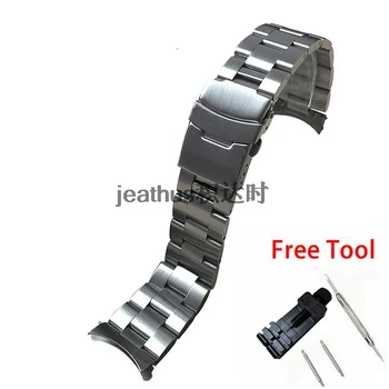 Jeathus urrem af rustfrit stål armbånd, kæde, håndled urrem arc fælles bredde 22mm for casio eqs-500 DC borger BM8475 ect