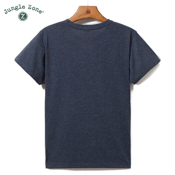 JUNGLE ZONE 3% brystet ikonet Heat Transfer t-shirt ensfarvet Mænds O-Hals kortærmet t-shirt plus size t-shirt TA058