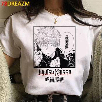Anime Jujutsu Kaisen Gojo Satoru Yuji Itadori sommer top tshirt mandlige kawaii grunge ulzzang print sommer top æstetiske