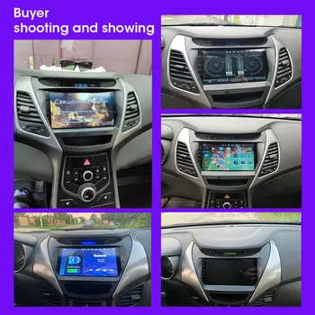 Car Radio Android 9,0 For Hyundai Elantra Avante I35 2011-2016 Multimedia-Afspiller, GPS-Navigaion 4G Split Screen Flydende Vindue