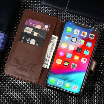 Magnetisk Læder taske til Motorola Moto G8-Power Lite G8-Power Retro Tegnebog Kort Klip Luksus Stødsikkert Telefon Dække Funda
