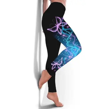 3D Print Yoga Leggings til Fitness For Kvinder er Jeggings Tynde Træning Høj Talje Sport Bukser Kører Лосины Для Фитнеса Dropshipping
